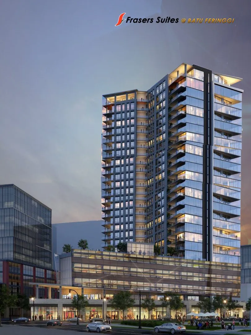Artist's impression of the Frazel @ Batu Ferringhi hotel residence tower