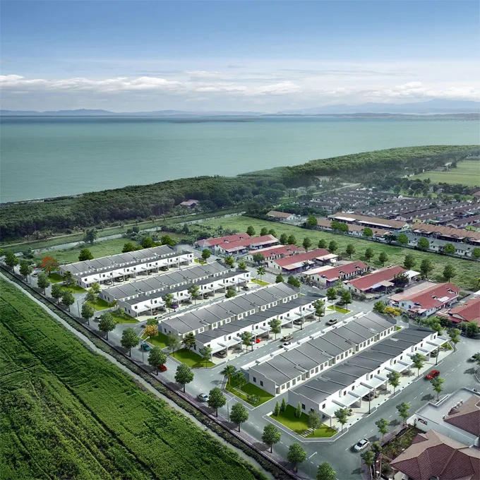 Artist's impression of a Taman Bersatu single-storey home